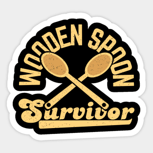 Wooden Spoon Survivor Sticker